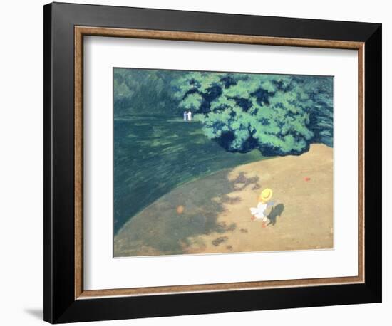 The Balloon or Corner of a Park with a Child Playing with a Balloon, 1899-Félix Vallotton-Framed Giclee Print