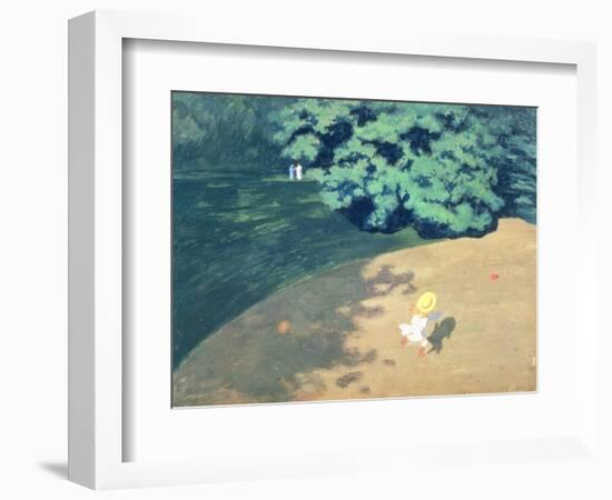 The Balloon or Corner of a Park with a Child Playing with a Balloon, 1899-Félix Vallotton-Framed Giclee Print