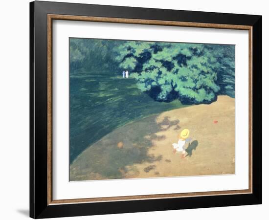 The Balloon or Corner of a Park with a Child Playing with a Balloon, 1899-Félix Vallotton-Framed Giclee Print