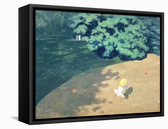 The Balloon or Corner of a Park with a Child Playing with a Balloon, 1899-Félix Vallotton-Framed Premier Image Canvas