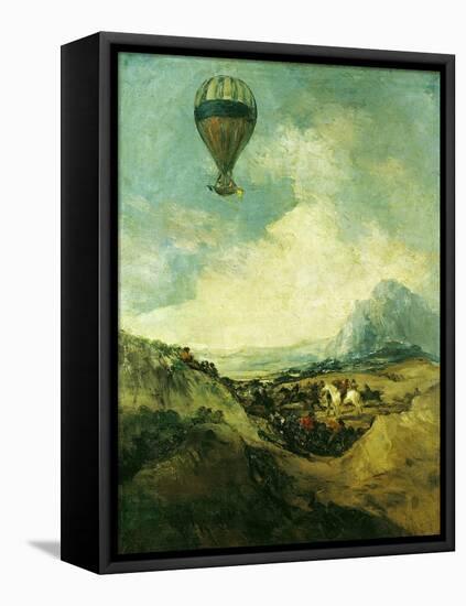 The Balloon Or, the Ascent of the Montgolfier-Francisco de Goya-Framed Premier Image Canvas