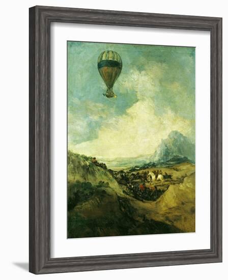 The Balloon Or, the Ascent of the Montgolfier-Francisco de Goya-Framed Giclee Print