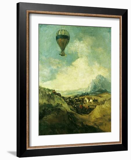 The Balloon Or, the Ascent of the Montgolfier-Francisco de Goya-Framed Giclee Print