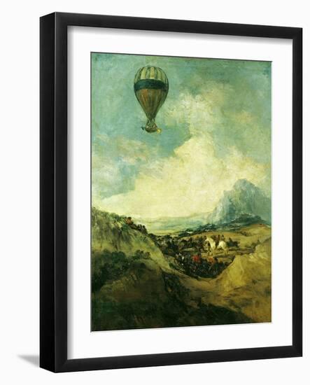 The Balloon Or, the Ascent of the Montgolfier-Francisco de Goya-Framed Giclee Print