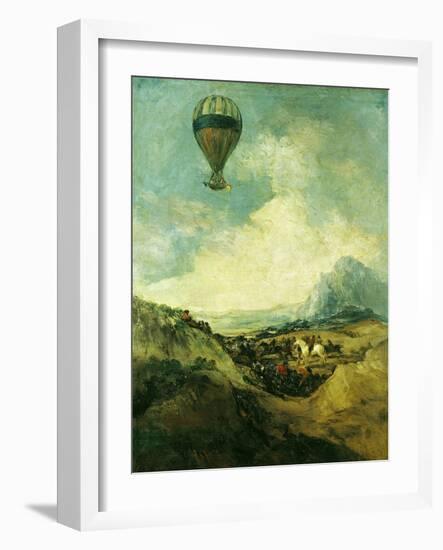 The Balloon Or, the Ascent of the Montgolfier-Francisco de Goya-Framed Giclee Print