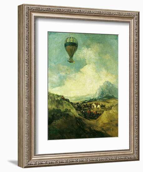 The Balloon Or, the Ascent of the Montgolfier-Francisco de Goya-Framed Giclee Print