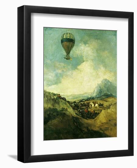 The Balloon Or, the Ascent of the Montgolfier-Francisco de Goya-Framed Giclee Print