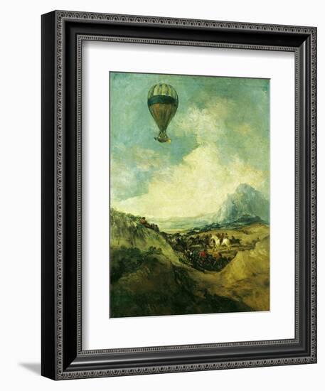 The Balloon Or, the Ascent of the Montgolfier-Francisco de Goya-Framed Giclee Print