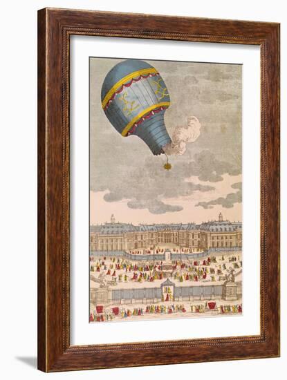 The Ballooning Experiment at the Chateau de Versailles, 19th September, 1783-null-Framed Giclee Print