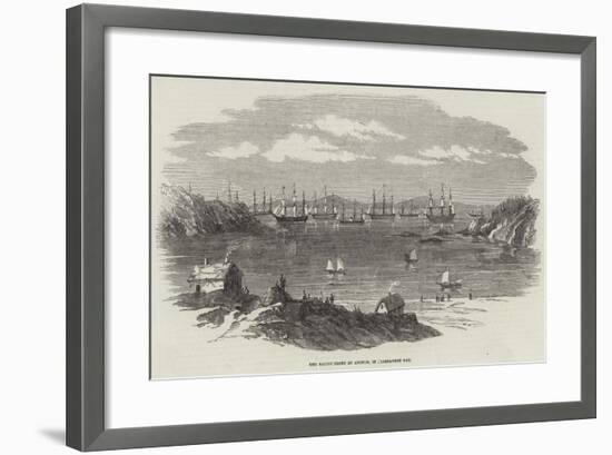 The Baltic Fleet at Anchor, in Elgsnabben Bay-null-Framed Giclee Print