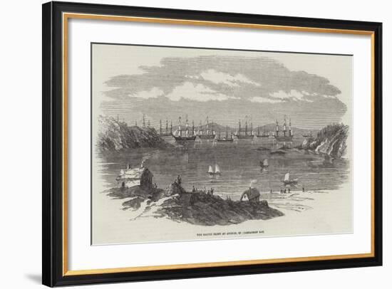 The Baltic Fleet at Anchor, in Elgsnabben Bay-null-Framed Giclee Print