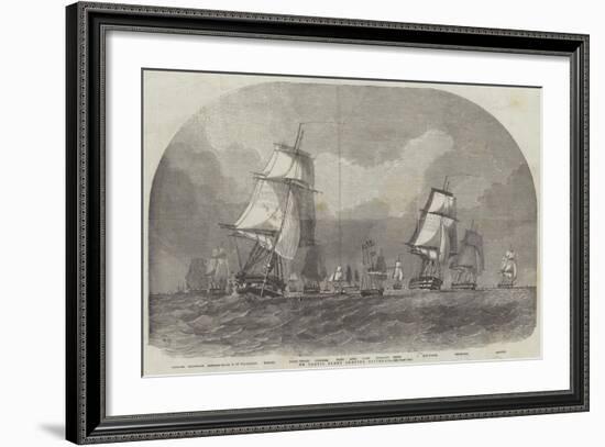 The Baltic Fleet Leaving Spithead-Edwin Weedon-Framed Giclee Print