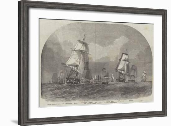 The Baltic Fleet Leaving Spithead-Edwin Weedon-Framed Giclee Print