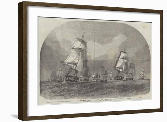 The Baltic Fleet Leaving Spithead-Edwin Weedon-Framed Giclee Print