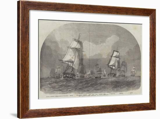 The Baltic Fleet Leaving Spithead-Edwin Weedon-Framed Giclee Print