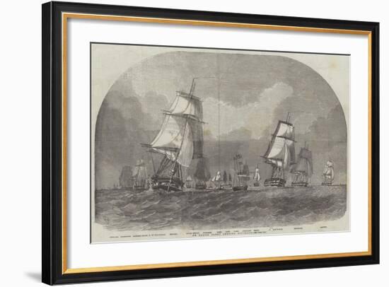 The Baltic Fleet Leaving Spithead-Edwin Weedon-Framed Giclee Print