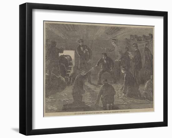 The Baltic Fleet Post-Office, on Board HMS The Duke of Wellington-null-Framed Giclee Print