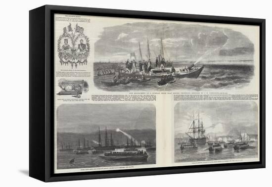 The Baltic Fleet-John Wilson Carmichael-Framed Premier Image Canvas