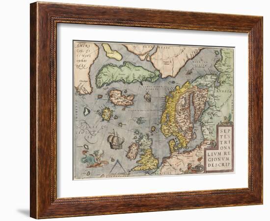 The Baltic Sea (From: Theatrum Orbis Terraru), C. 1608-1610-Abraham Ortelius-Framed Giclee Print