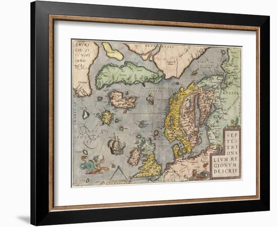 The Baltic Sea (From: Theatrum Orbis Terraru), C. 1608-1610-Abraham Ortelius-Framed Giclee Print