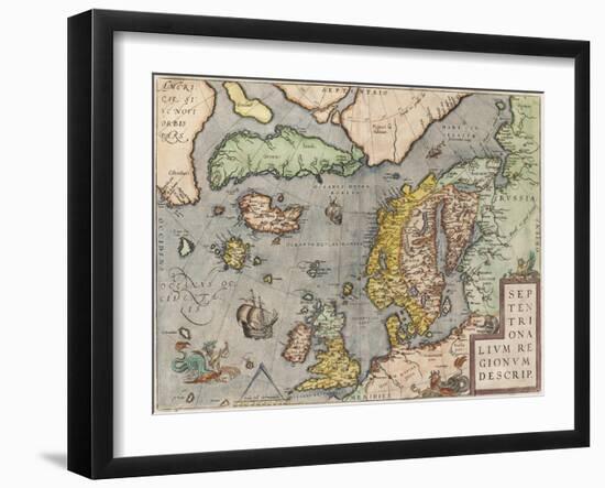 The Baltic Sea (From: Theatrum Orbis Terraru), C. 1608-1610-Abraham Ortelius-Framed Giclee Print