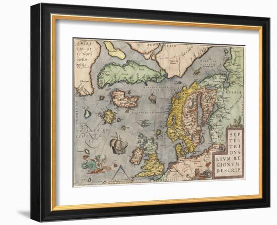 The Baltic Sea (From: Theatrum Orbis Terraru), C. 1608-1610-Abraham Ortelius-Framed Giclee Print