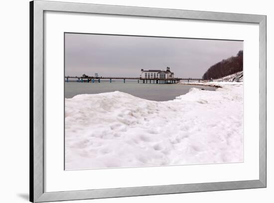 The Baltic Sea, RŸgen, Sellin Pier, Snow-Catharina Lux-Framed Photographic Print