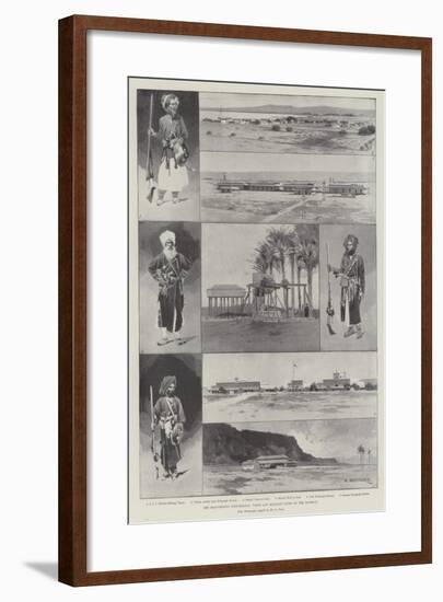 The Baluchistan Disturbance, Views and Military Types of the District-Charles Auguste Loye-Framed Giclee Print