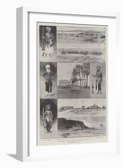 The Baluchistan Disturbance, Views and Military Types of the District-Charles Auguste Loye-Framed Giclee Print