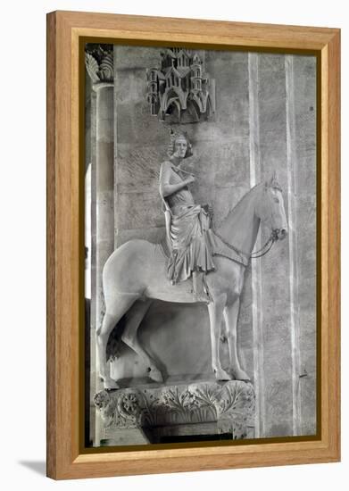 The Bamberg Rider, 1230-35-null-Framed Premier Image Canvas