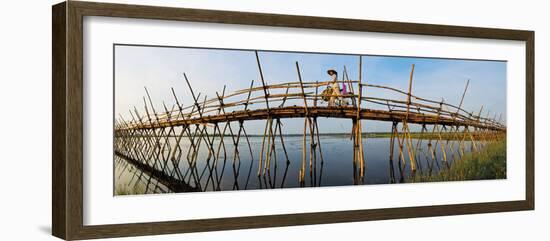 The Bamboo Bridge-Nhiem Hoang The-Framed Giclee Print