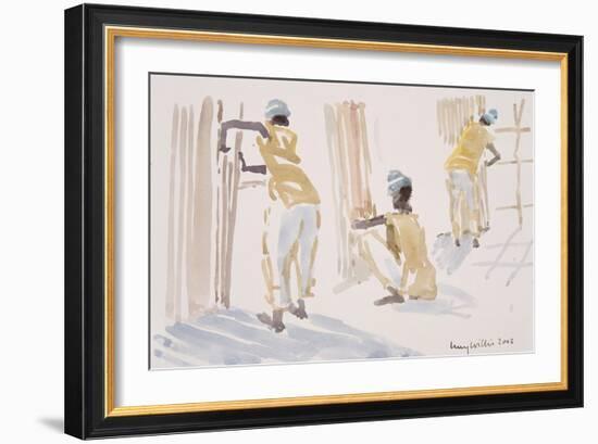 The Bamboo Fence, Senegal, 2003-Lucy Willis-Framed Giclee Print