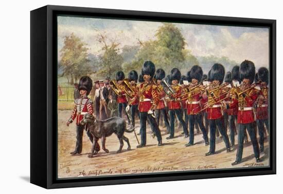 The Band of the Irish Guards March Through Hyde Park-Harry Payne-Framed Stretched Canvas