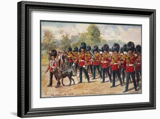 The Band of the Irish Guards March Through Hyde Park-Harry Payne-Framed Art Print