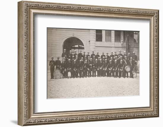 'The Band of the Rio Fire Brigade', 1914-Unknown-Framed Photographic Print