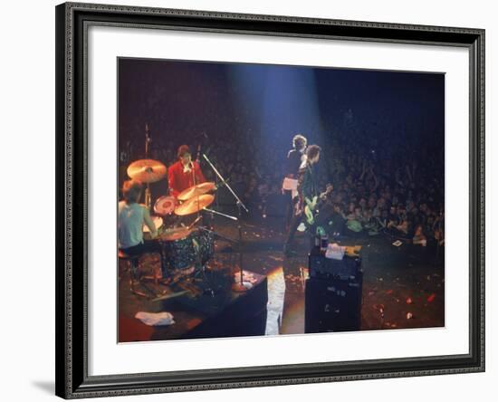 The Band the Sex Pistols Performing at their Last Show-David Mcgough-Framed Premium Photographic Print