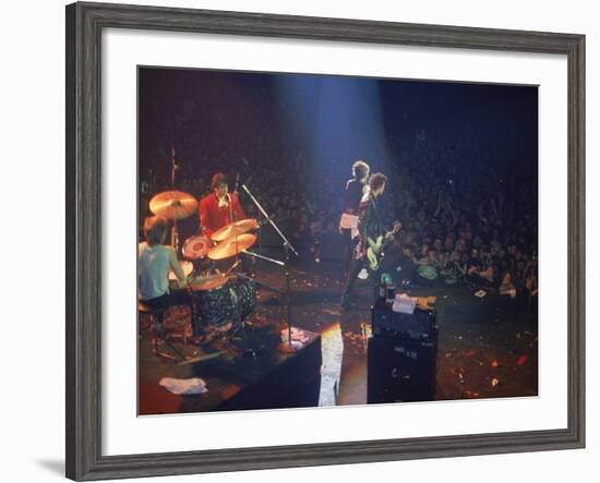 The Band the Sex Pistols Performing at their Last Show-David Mcgough-Framed Premium Photographic Print