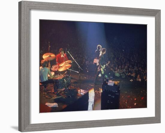 The Band the Sex Pistols Performing at their Last Show-David Mcgough-Framed Premium Photographic Print