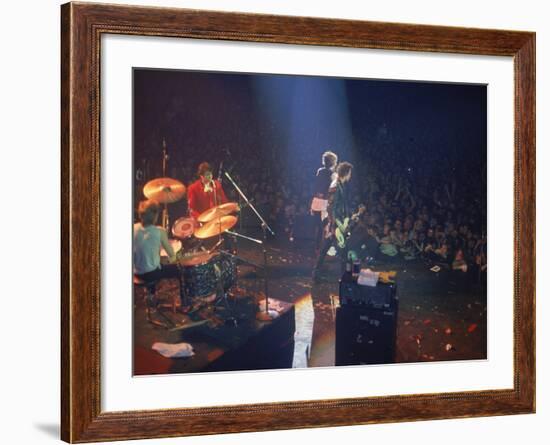 The Band the Sex Pistols Performing at their Last Show-David Mcgough-Framed Premium Photographic Print