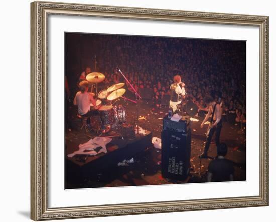 The Band the Sex Pistols Performing at their Last Show-David Mcgough-Framed Premium Photographic Print