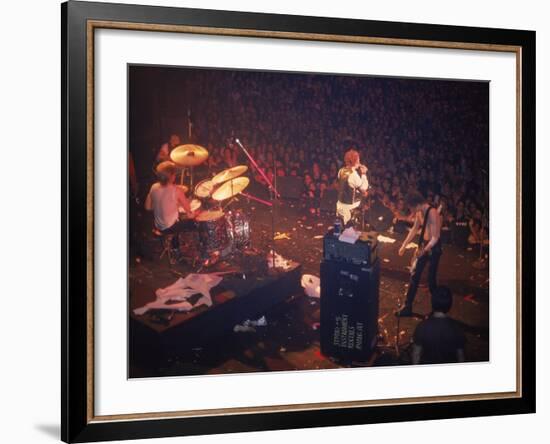 The Band the Sex Pistols Performing at their Last Show-David Mcgough-Framed Premium Photographic Print