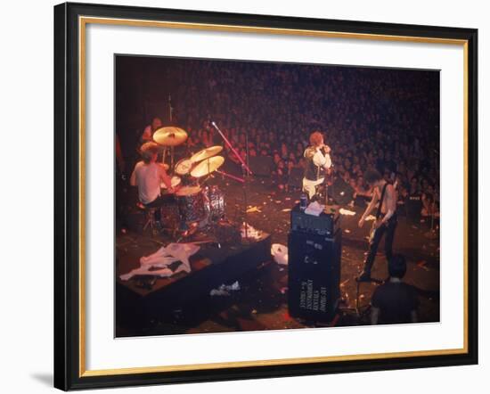 The Band the Sex Pistols Performing at their Last Show-David Mcgough-Framed Premium Photographic Print