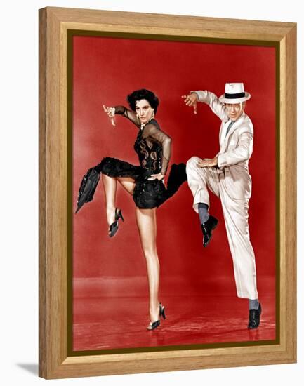 THE BAND WAGON, from left: Cyd Charisse, Fred Astaire, 1953-null-Framed Stretched Canvas