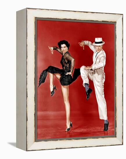 THE BAND WAGON, from left: Cyd Charisse, Fred Astaire, 1953-null-Framed Stretched Canvas