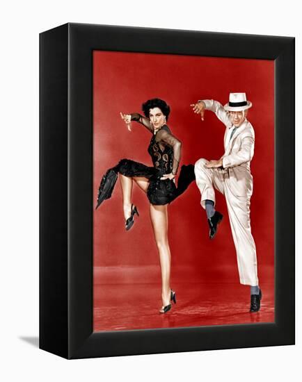 THE BAND WAGON, from left: Cyd Charisse, Fred Astaire, 1953-null-Framed Stretched Canvas