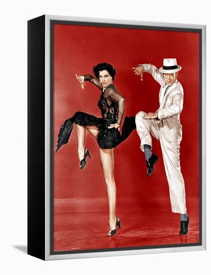 THE BAND WAGON, from left: Cyd Charisse, Fred Astaire, 1953-null-Framed Stretched Canvas