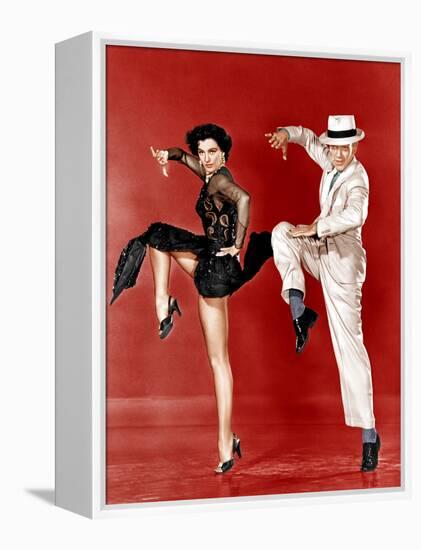 THE BAND WAGON, from left: Cyd Charisse, Fred Astaire, 1953-null-Framed Stretched Canvas