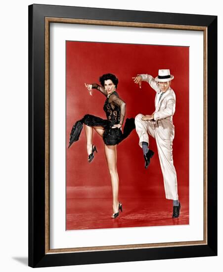 THE BAND WAGON, from left: Cyd Charisse, Fred Astaire, 1953-null-Framed Photo