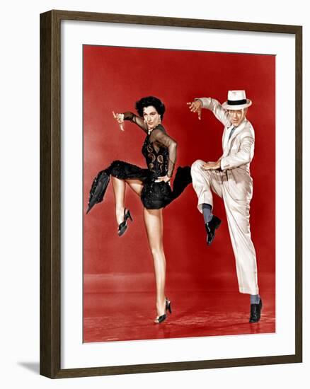 THE BAND WAGON, from left: Cyd Charisse, Fred Astaire, 1953-null-Framed Photo