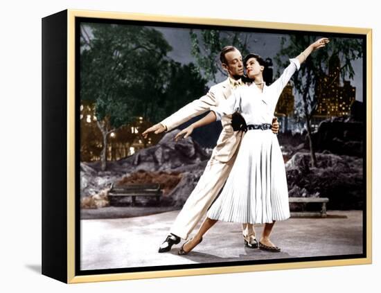 THE BAND WAGON, from left: Fred Astaire, Cyd Charisse, 1953-null-Framed Stretched Canvas